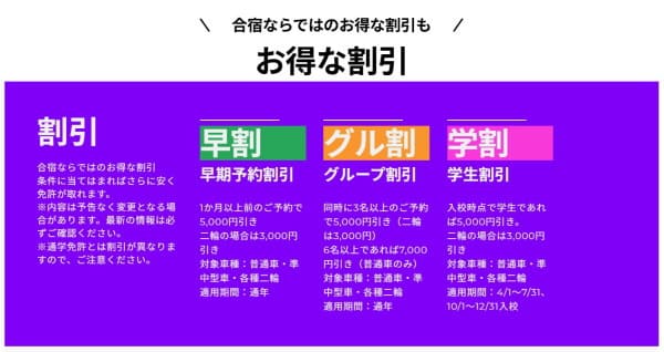 一宮・高知県自動車学校の割引キャンペーン