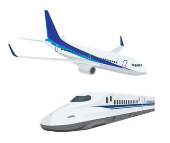 新幹線と飛行機