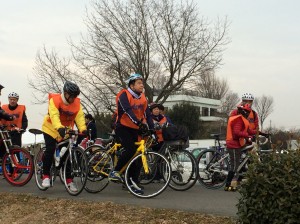 サイクリングに出発〜さいたま市の 清水市長も