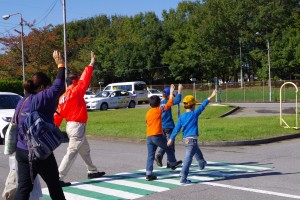 横断歩道の渡り方