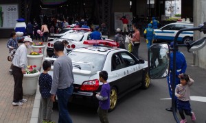 展示された警察車両