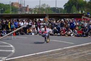 本多選手によるテクニックの披露