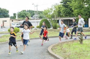 大人も子供も自由に参加！ファンランの様子