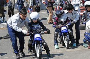 大人気の子どもバイク体験