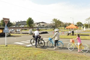 親子で自転車の交通安全を学ぶ教室　