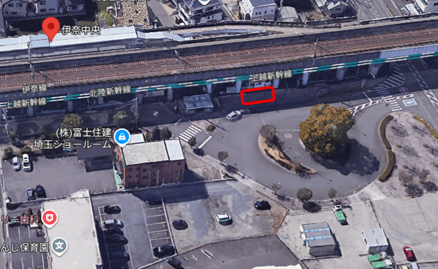 伊奈中央駅 送迎バス乗り場