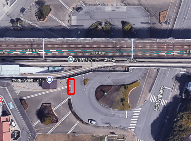 内宿駅 送迎バス乗り場